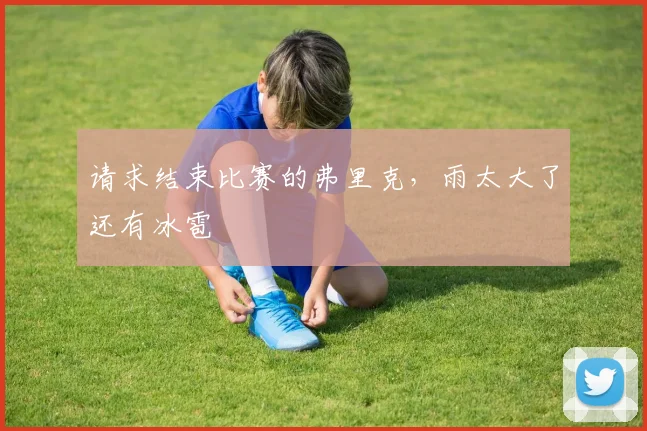 请求结束比赛的弗里克，雨太大了还有冰雹