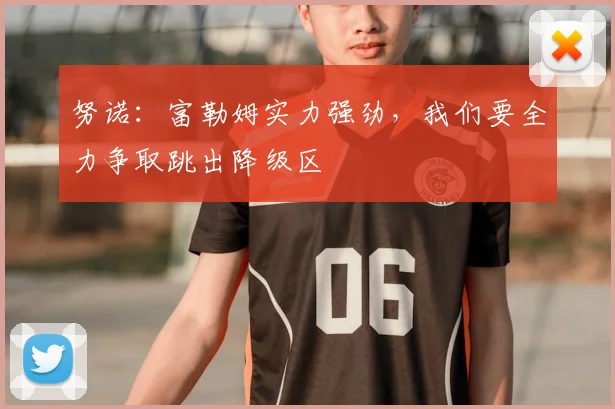 努诺：富勒姆实力强劲，我们要全力争取跳出降级区