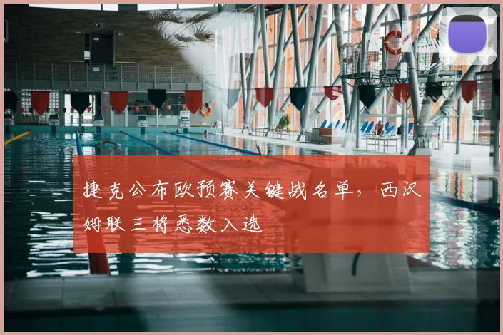 捷克公布欧预赛关键战名单，西汉姆联三将悉数入选